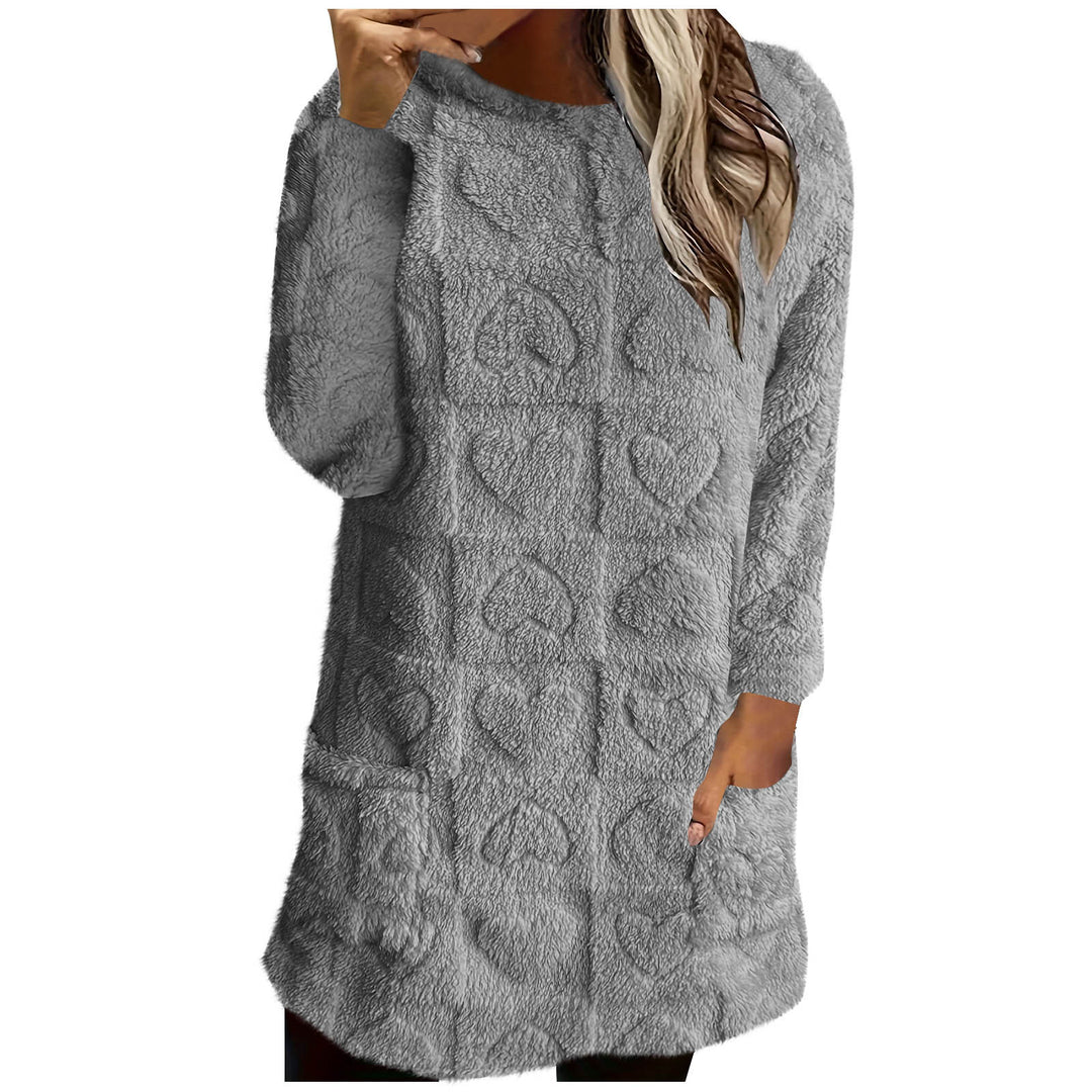 Ladies Cozy Tunic with Heart Pattern Lune London