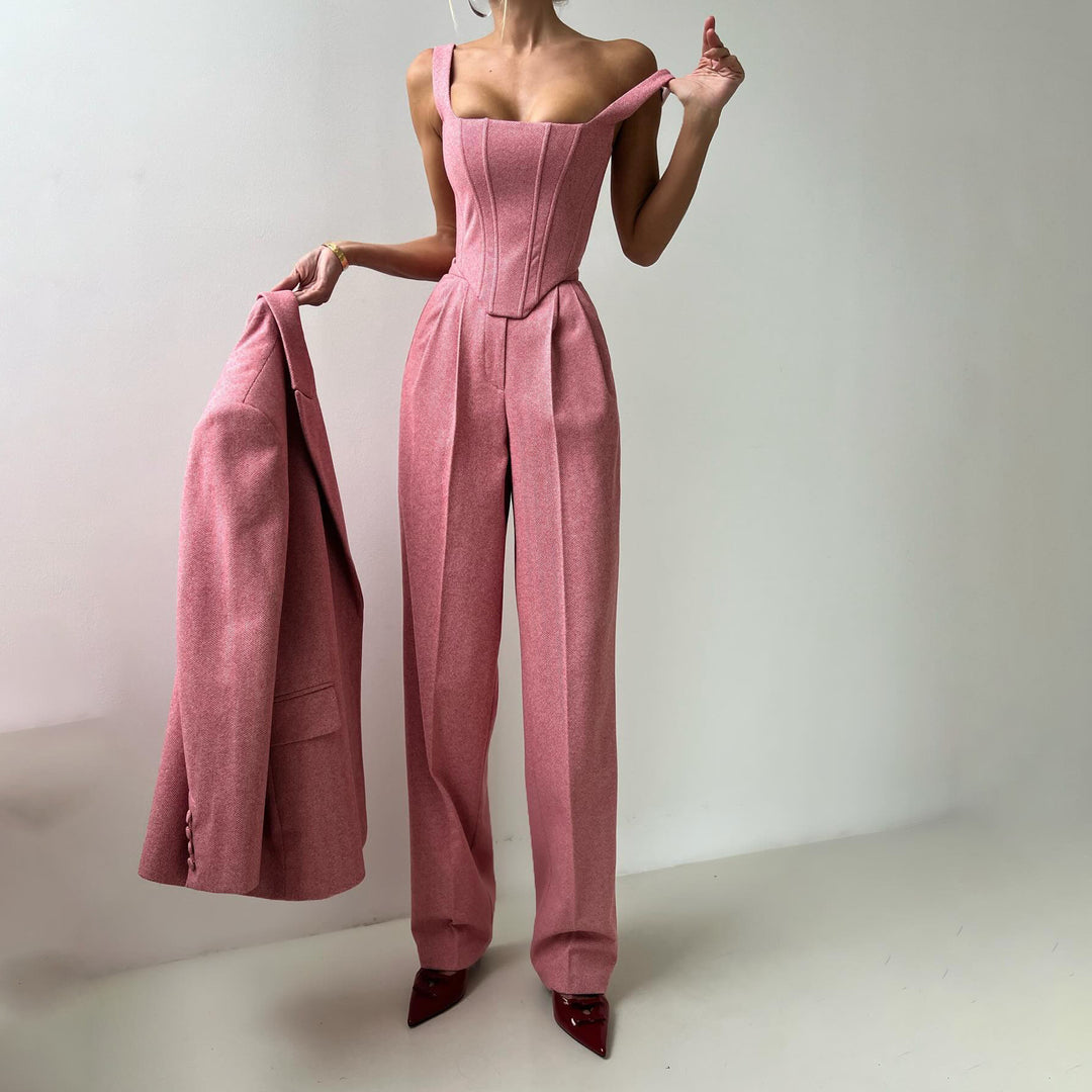 Ladies Elegant blazer combo and corset dress Lune London