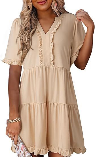 Leisure dress for women with ruffle details Lune London