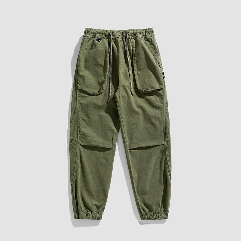 Casual cargo jogging pants for men with elastic waistband Lune London