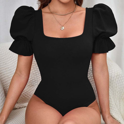 Body for women with puff sleeves and square neckline Chic & Stil