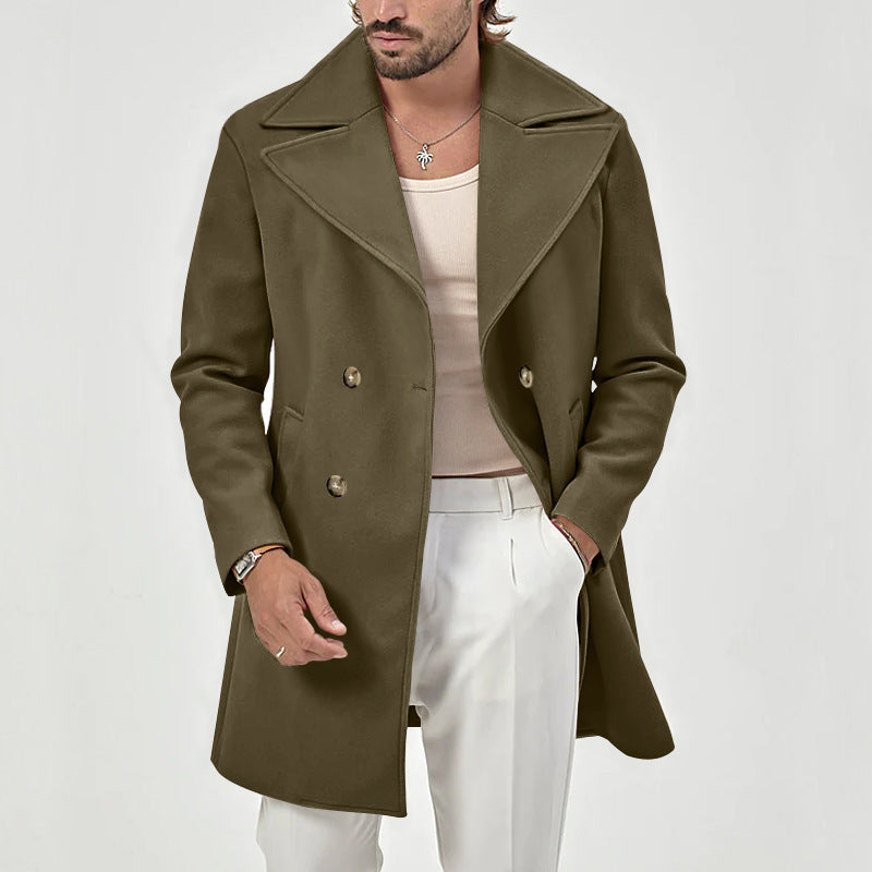 Lune London Elegant Double-Breasted Coat for Men
