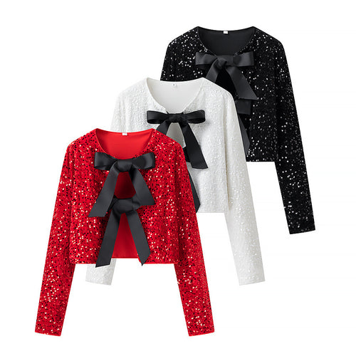 Elegant short jacket for women with stylish ties Amarae