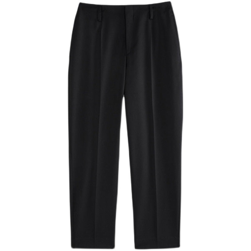 Pantalon de costume élégant pour femmes taille haute avec ceinture à la mode Chic & Stil