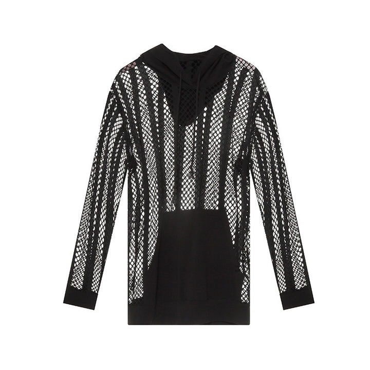 Sporty women's hoodie with breathable mesh from Lune London