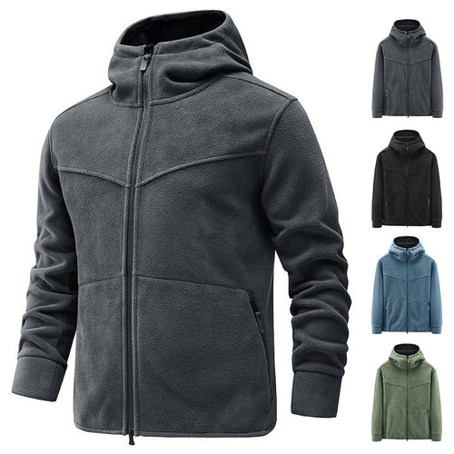 Men's fleece jacket with soft lining and practical pockets Amarae
