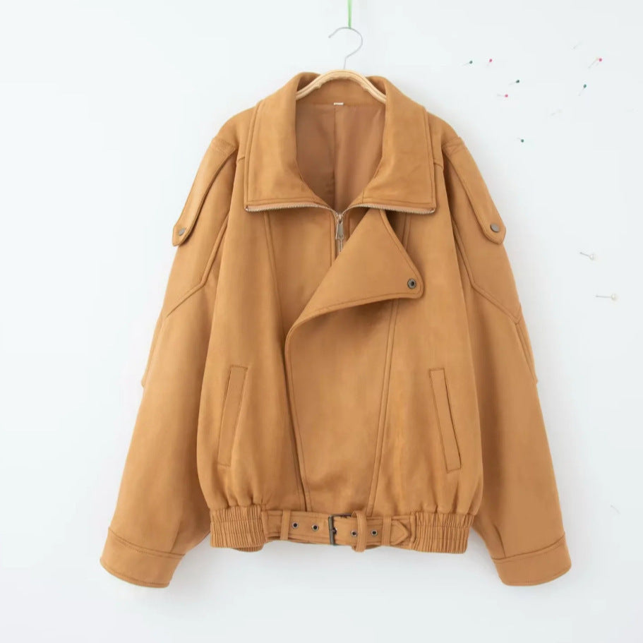 Trendy Plus Size Faux Leather Jacket for Women Lune London