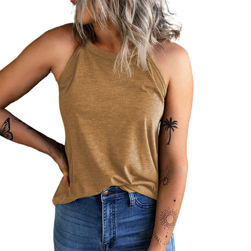 Ladies sporty tank top with modern chic and style