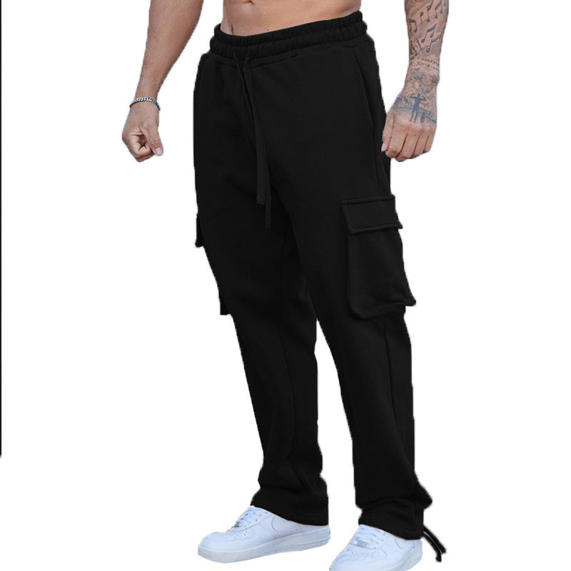 Men's cargo joggers with elastic waistband and practical side pockets Lune London