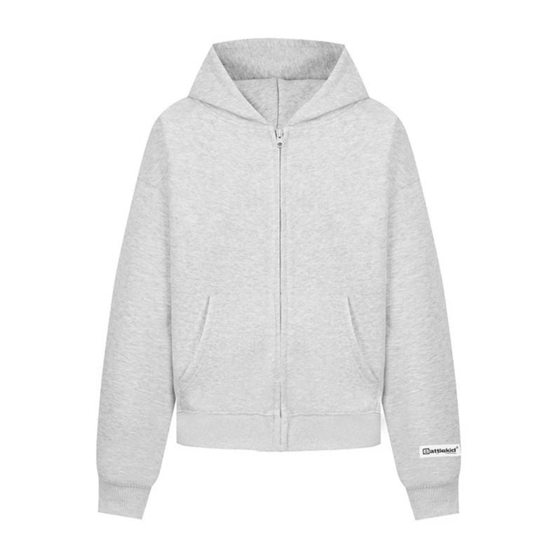 Women’s hoodie sweat jacket with full zip, kangaroo pocket and relaxed fit Amarae