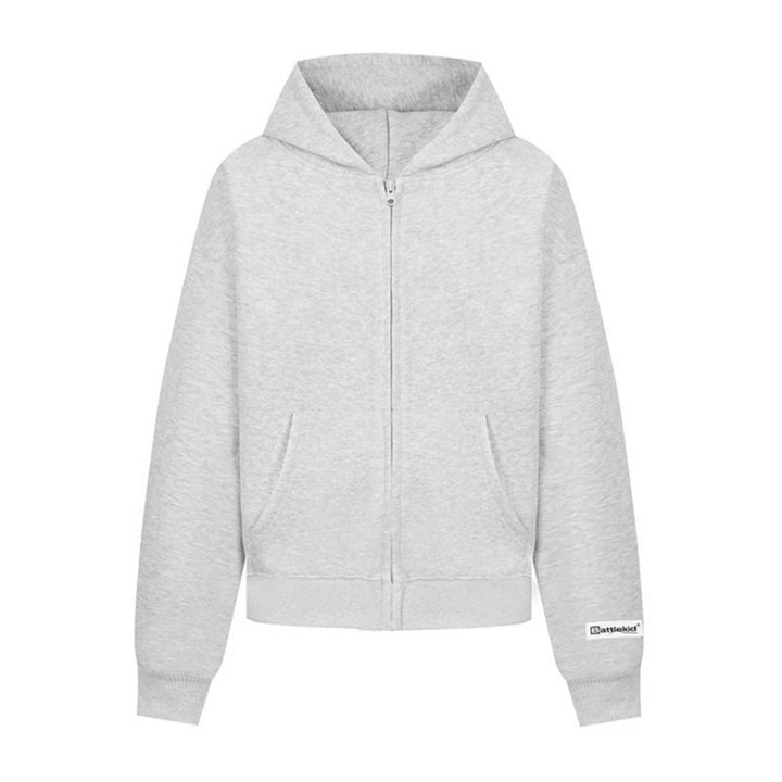 Women’s hoodie sweat jacket with full zip, kangaroo pocket and relaxed fit Amarae