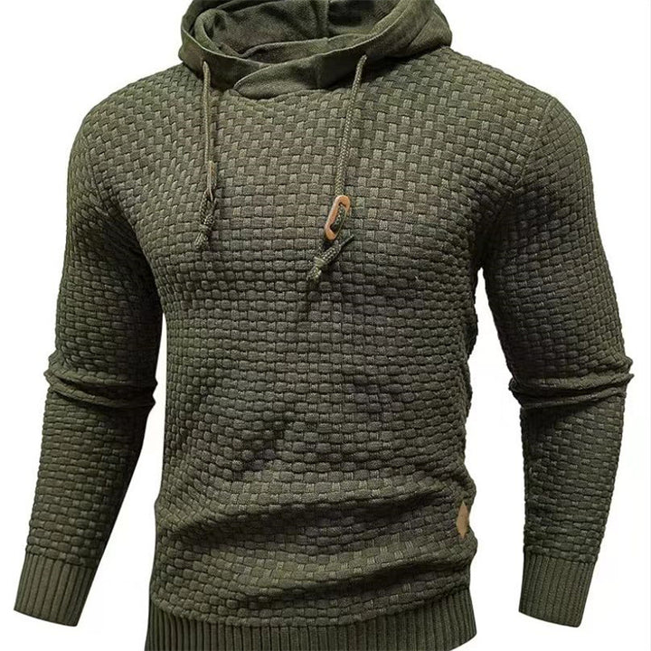 Men's hoodie with textured design Lune London
