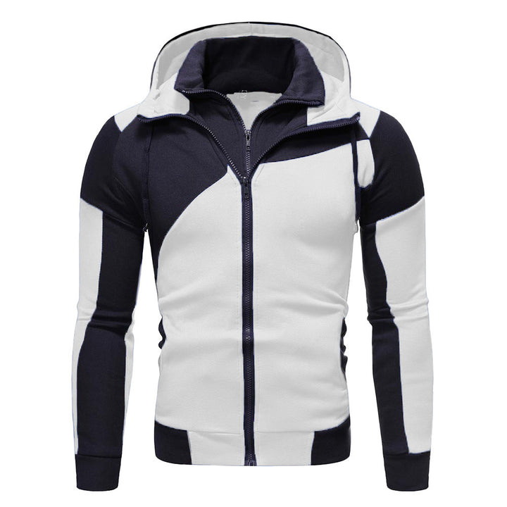 Sporty hooded jacket for men with trendy colorblock design Lune London