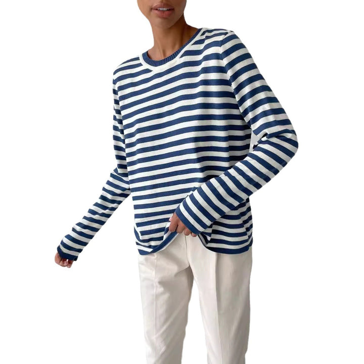 Striped long-sleeve T-shirt for women Lune London