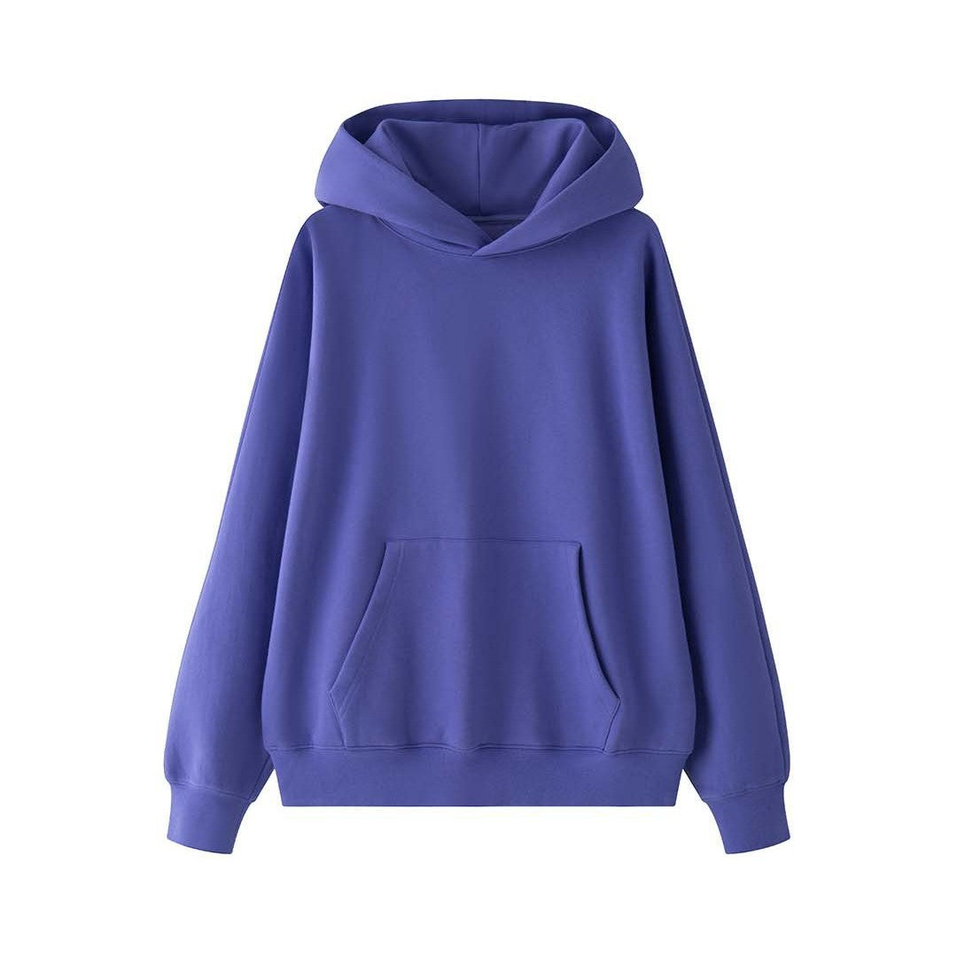 Women Loose Heavy Fleece Hoodie with Extra Large Hood and Kangaroo Pocket Amarae