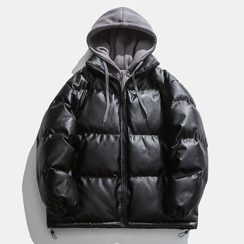 High-quality padded down jacket for men with removable hood Amarae