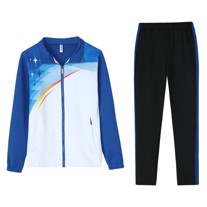 Unisex Performance Training Suit in Team Look with Stand-Up Collar Amarae