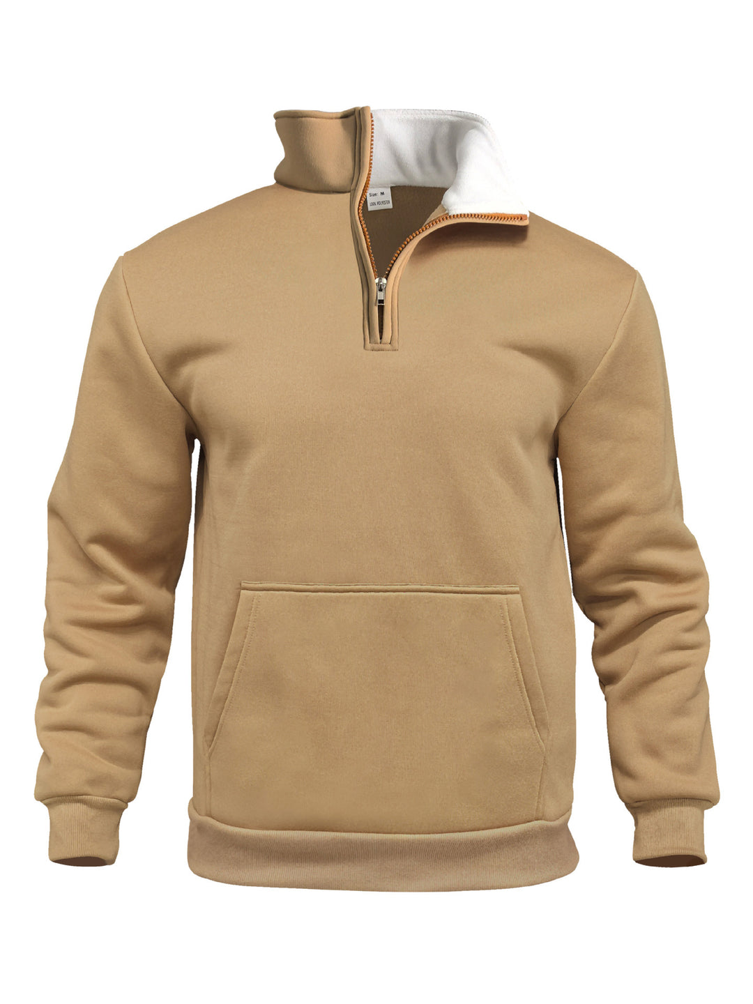 Men's sporty sweatshirt with an innovative collar and a practical kangaroo pocket Lune London