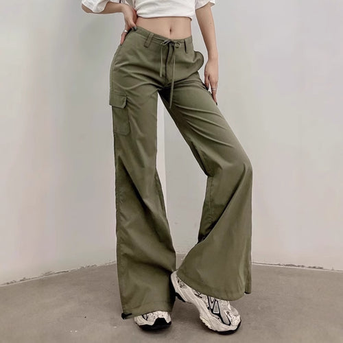 Ladies Loose Leisure Pants with Practical Pockets and Elastic Waist Amarae