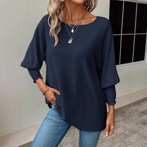 Oversized shirt for women with a relaxed fit and elastic sleeves Amarae