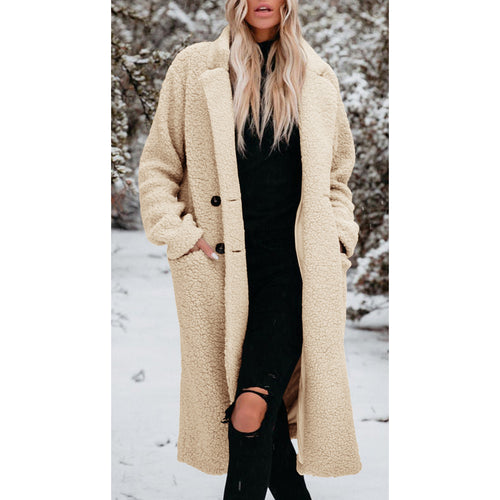 Ladies Teddy Coat with Buttons Amarae