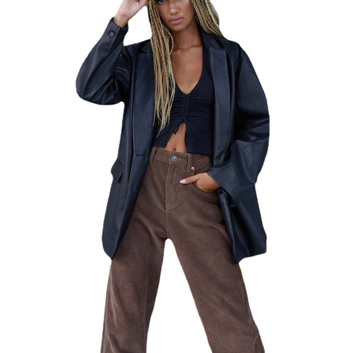 Amarae Elegant Leather Jacket for Women