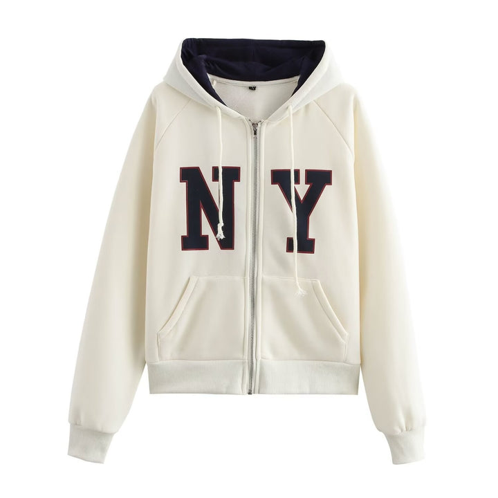Women's jogging pants with logo application on the side and elastic waist Lune London
