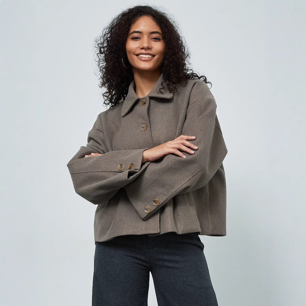 Ladies casual oversized double-breasted jacket Amarae