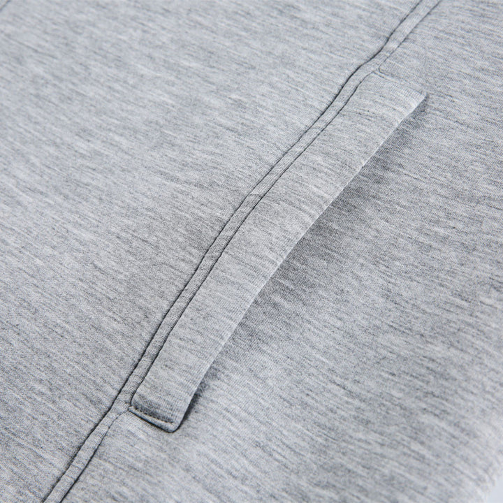 Unisex Boxy-Zip-Sweat jacket with shirt collar, concealed seams, and slit pockets Amarae