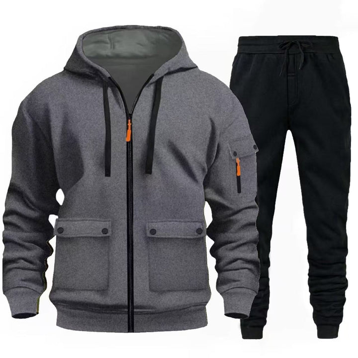 Men's sports jacket with practical pockets and chic and stylish joggers