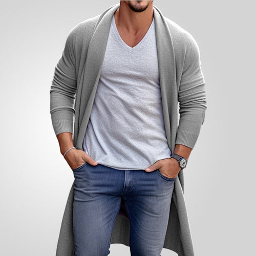 Casual knit cardigan for men with open cut Amarae