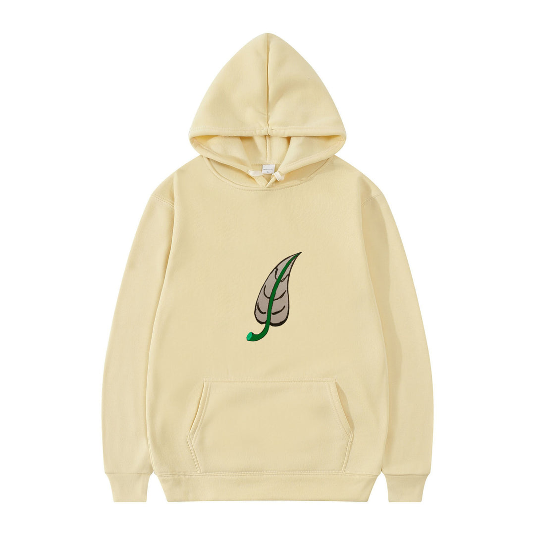Women's hoodie with original leaf print Chic & Stil