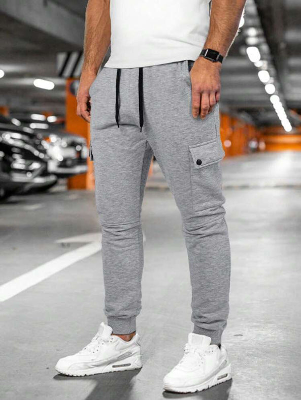 Modern cargo joggers for men with elastic waistband and practical pockets Lune London