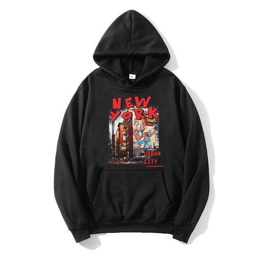 Women's hoodie with urban New York design Chic & Stil