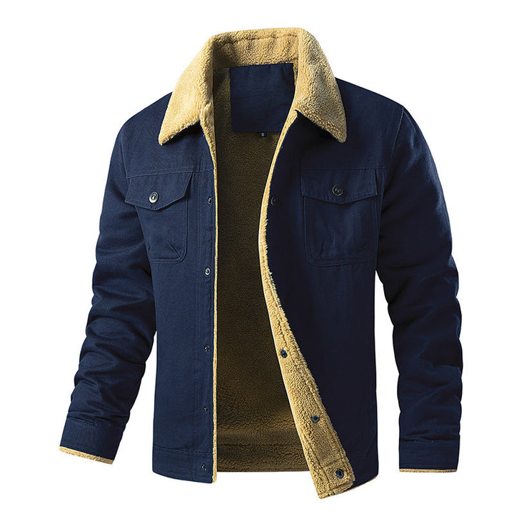 Men's Insulated Utility Jacket with Teddy Lining Chic Und Stil
