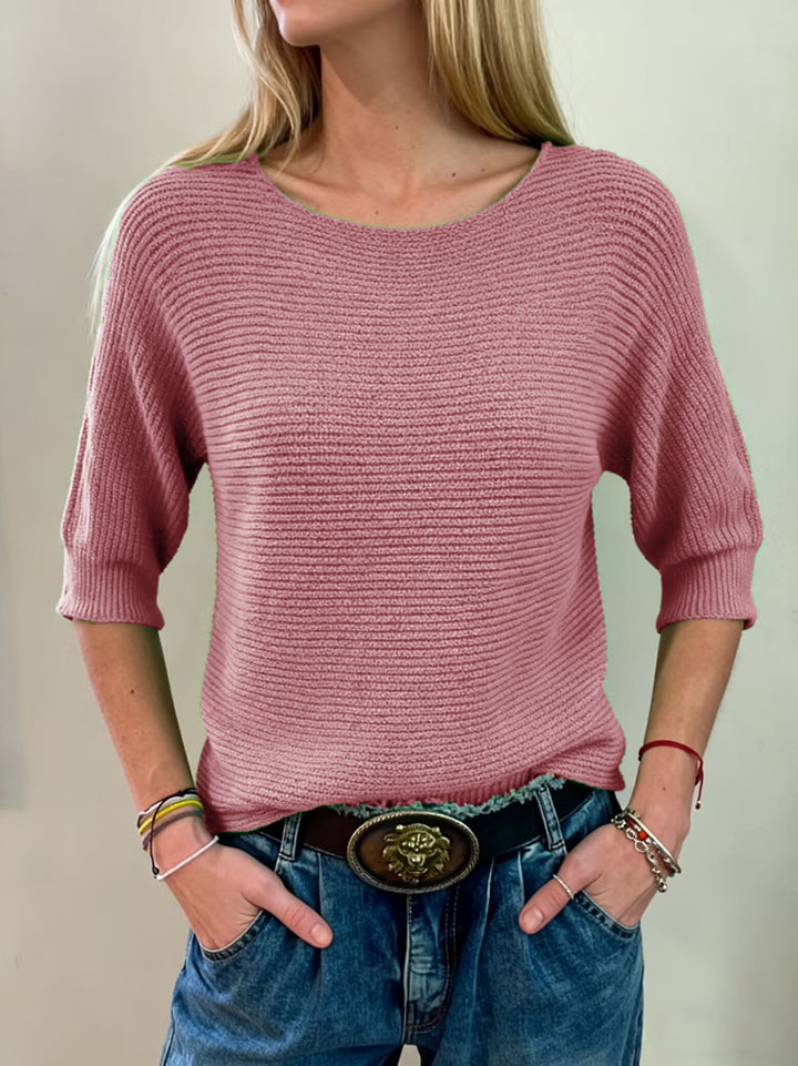 Pull en tricot décontracté pour femmes avec large poignet Chic & Stil