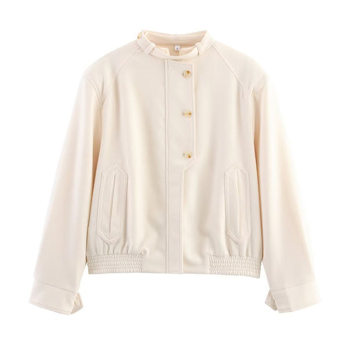 Women's transitional jacket with stylish high collar Amarae