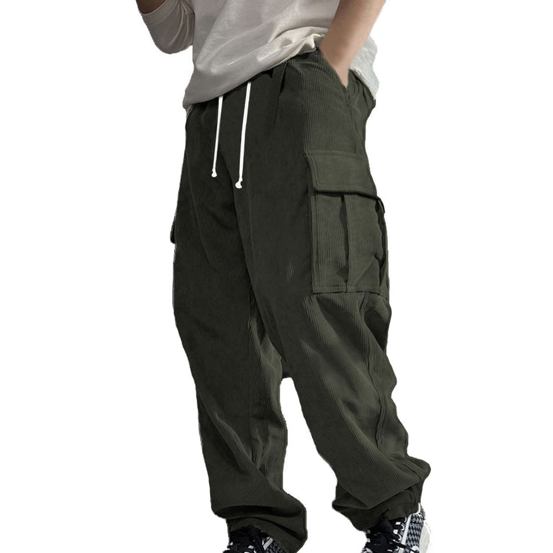 Versatile cargo pants for men with elastic waist and practical pockets Lune London