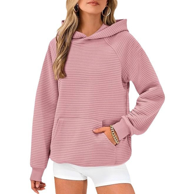 Comfortable hoodie for women with textured design Lune London