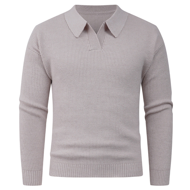 Casual men's sweater with modern collar Lune London