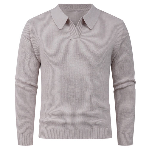 Casual men's sweater with modern collar Amarae