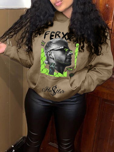 Hooded sweatshirt for women with unique graphic design and eye-catching details Amarae
