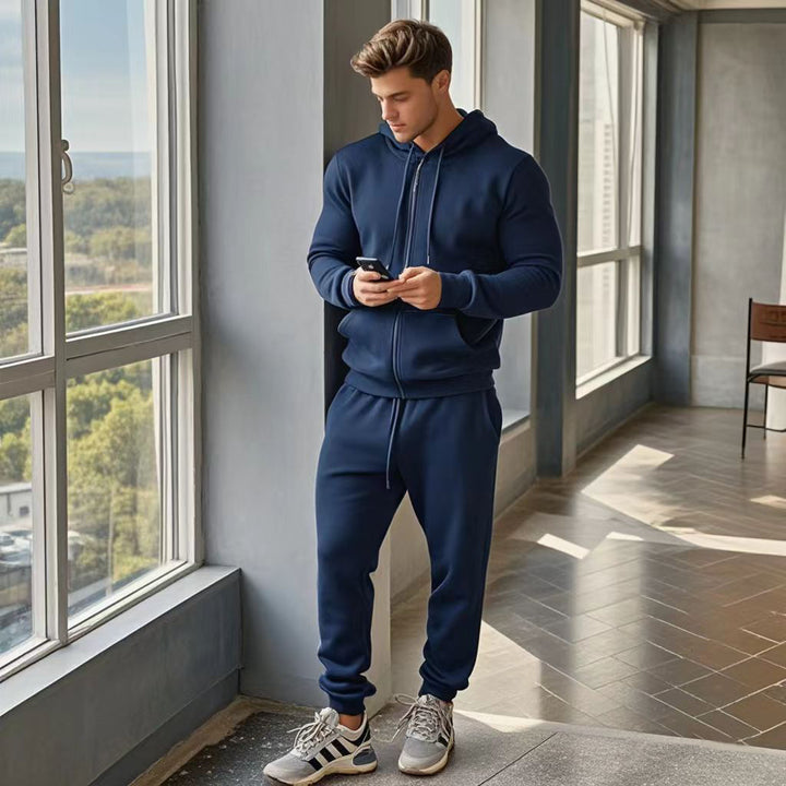 Men's sports tracksuit with functional zip pockets Lune London