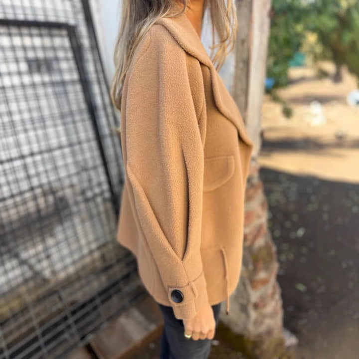 Ladies comfortable oversized wool jacket Lune London