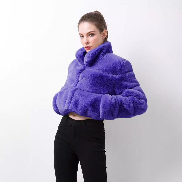 Short Faux Fur Jacket for Women Lune London