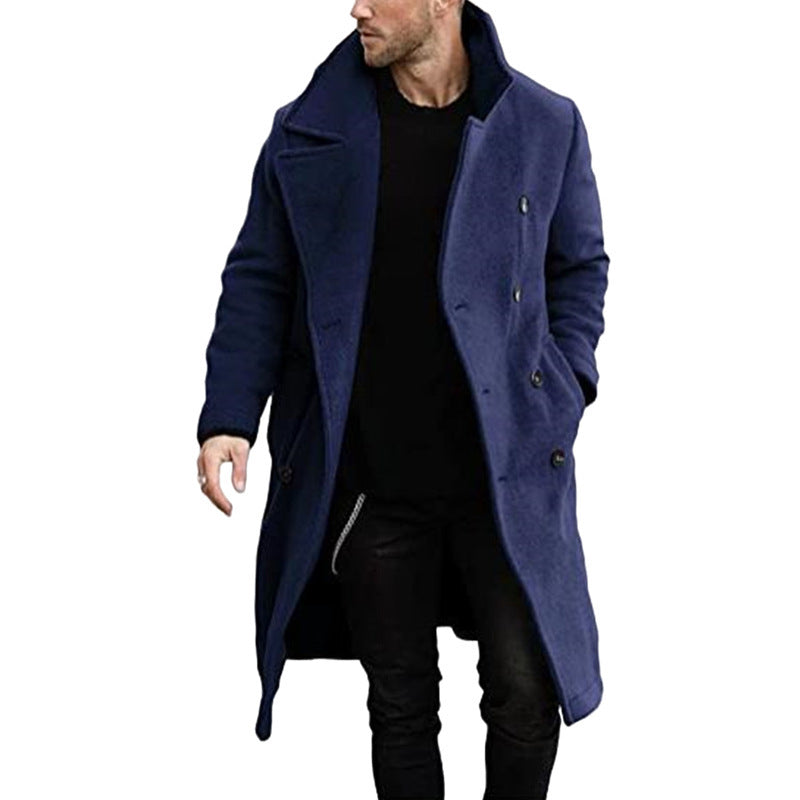 Elegant wool coat for men with luxurious collar and modern button details Lune London