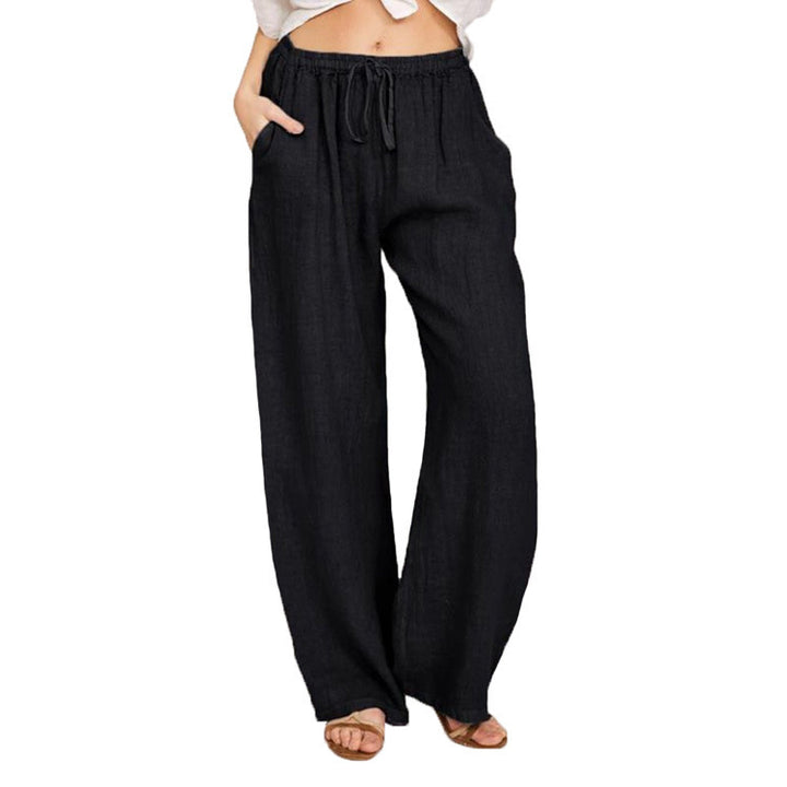 Wide linen trousers for ladies Lune London
