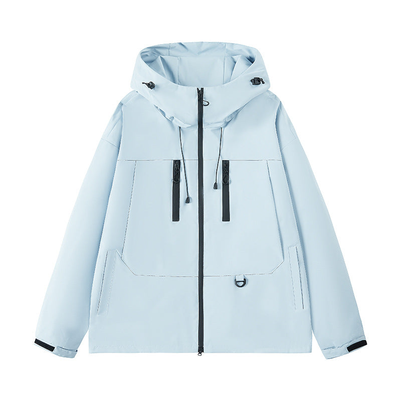 Men's water-repellent outdoor jacket with adjustable hood and multifunctional pockets Lune London