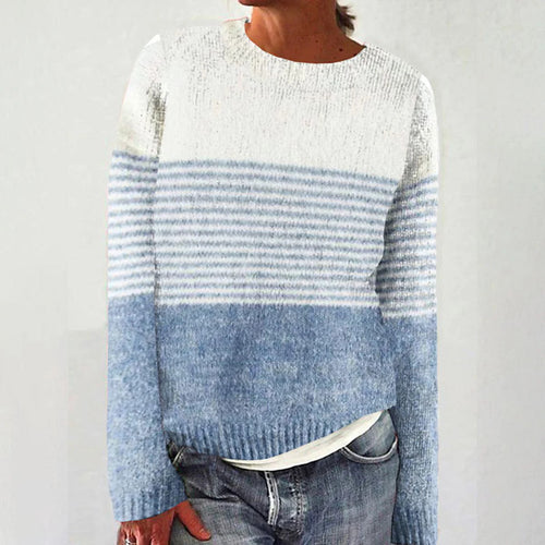 Gilet pour femmes avec un motif rayé à la mode et un matériau doux Chic & Stil