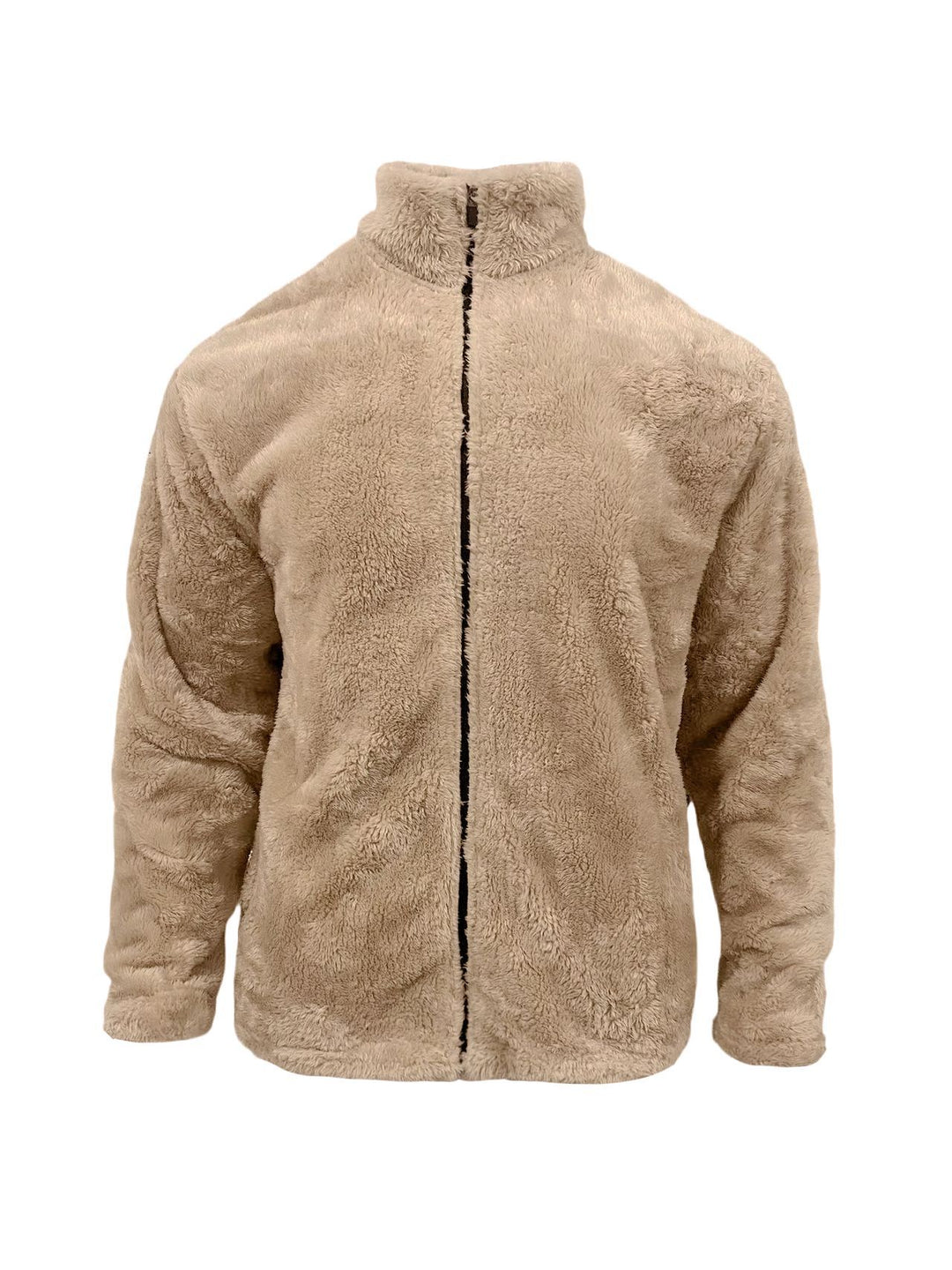 Comfortable fleece jacket for men with high collar and practical pockets Lune London